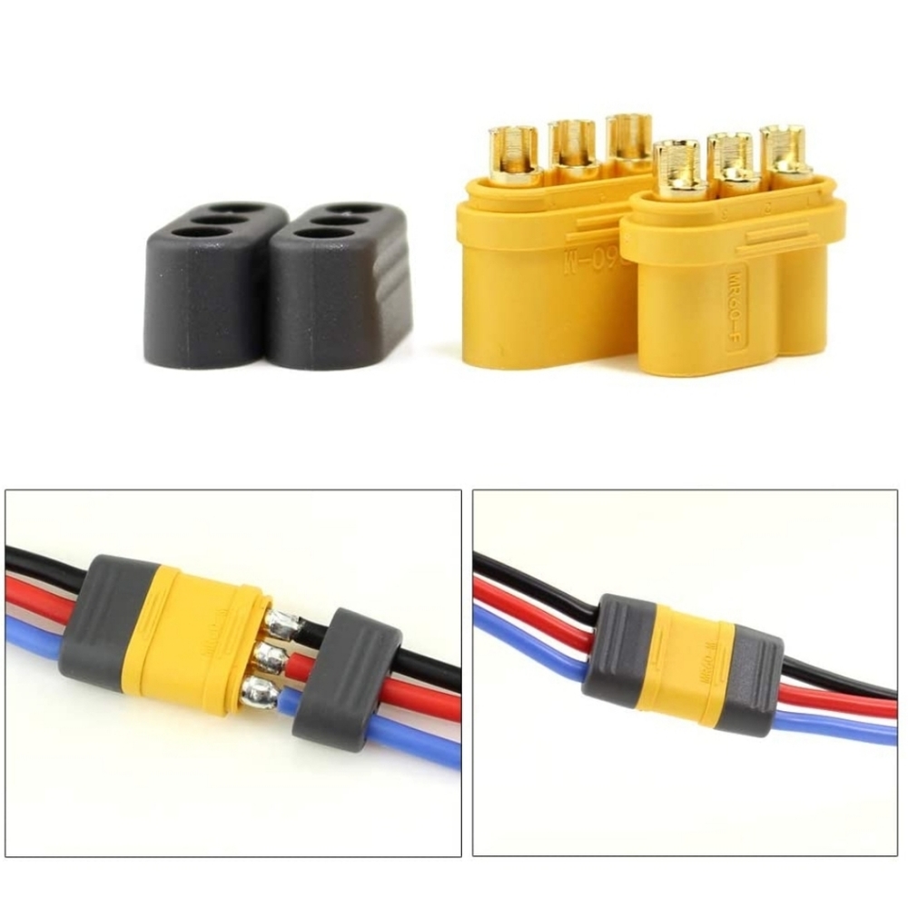 1 Set Amass MR60 Connector Plug Female and Male Connector 3.5 Bullet Connector
